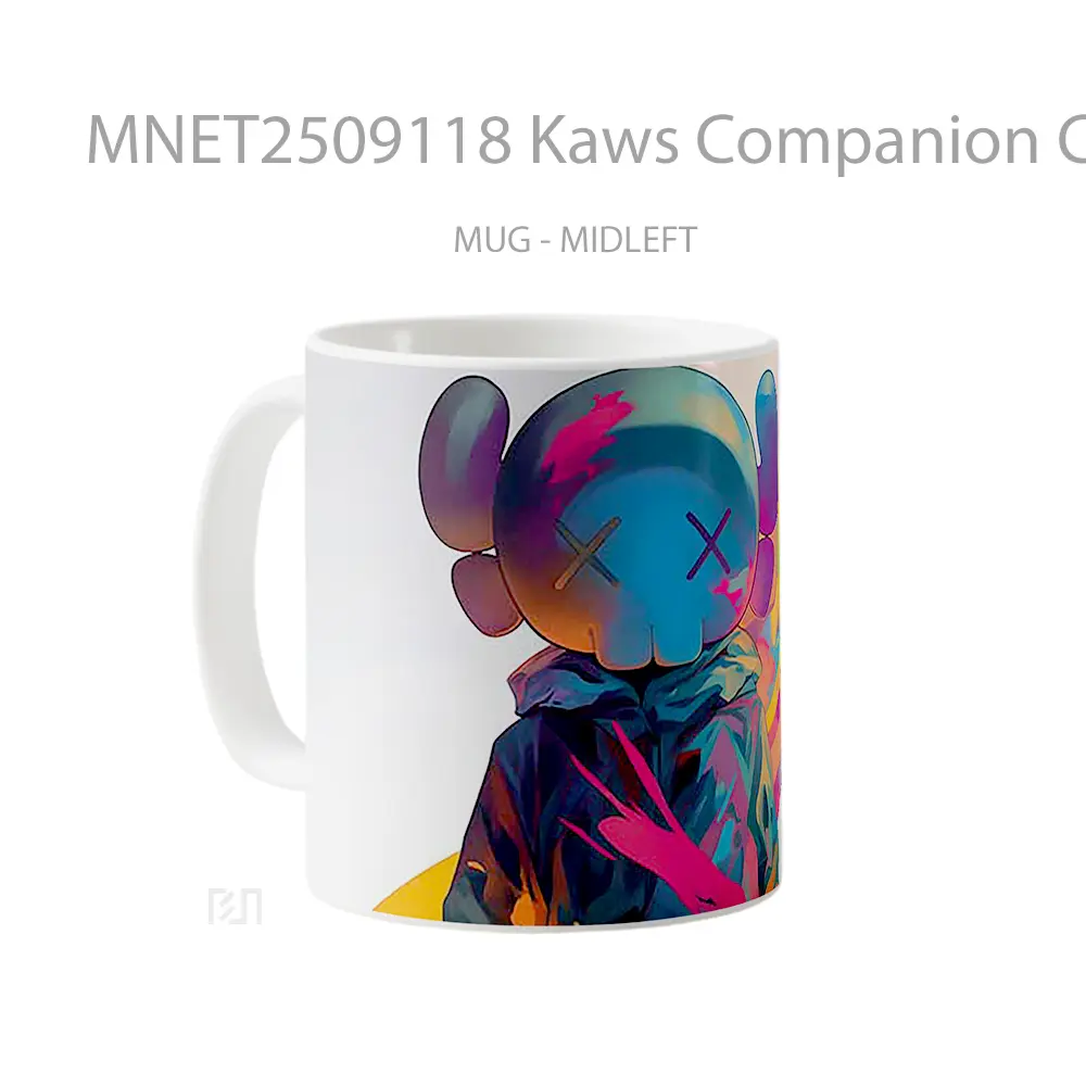 Kaws Companion Colorful Splatter Mug MNET2509118 - All-side / Desain