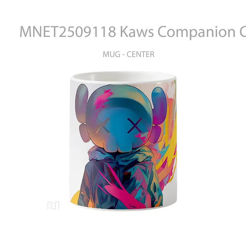 Kaws Companion Colorful Splatter Mug MNET2509118 - All-side / Desain