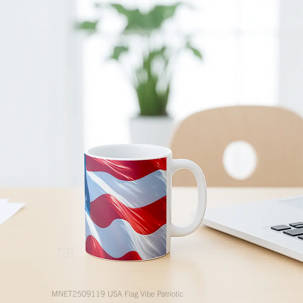 Usa Flag Vibe Patriotic Mug MNET2509119 - All-side / Desain