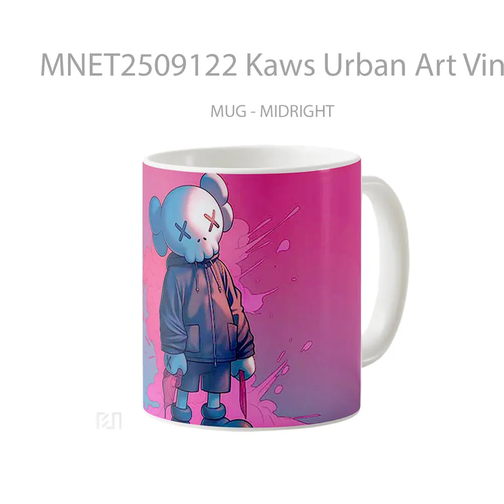 Kaws Urban Art Vinyl Figure Mug MNET2509122 - All-side / Desain