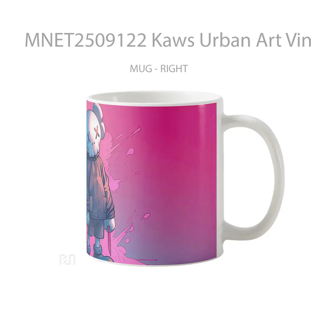 Kaws Urban Art Vinyl Figure Mug MNET2509122