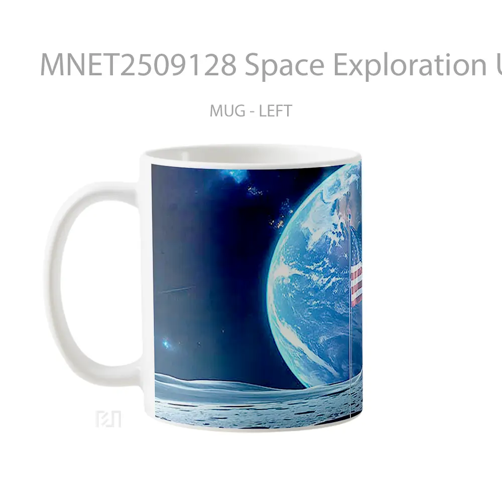 Space Exploration Usa Flag On Moon Mug MNET2509128 - All-side / Desain