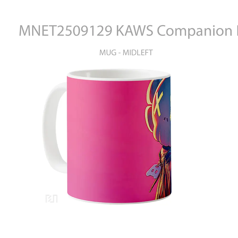 Kaws Companion Pink Glow Mug MNET2509129 - All-side / Desain
