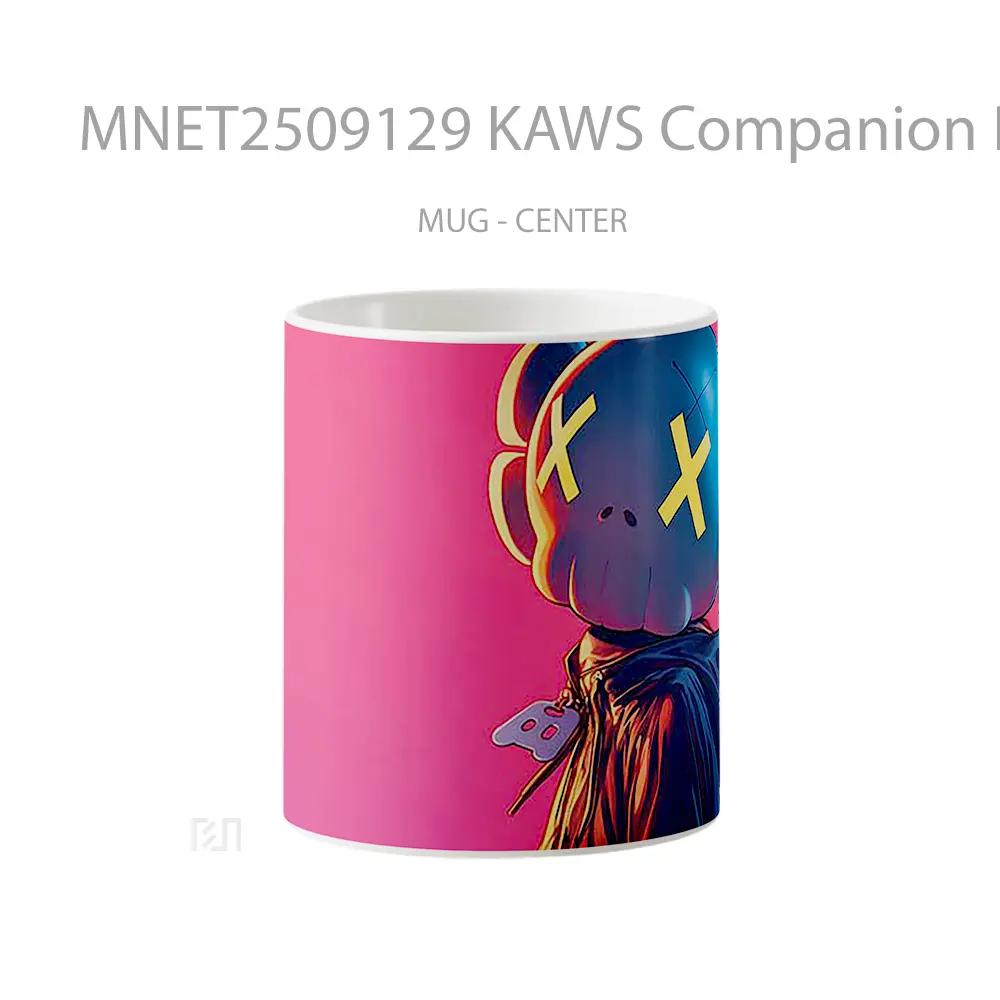 Kaws Companion Pink Glow Mug MNET2509129 - All-side / Desain