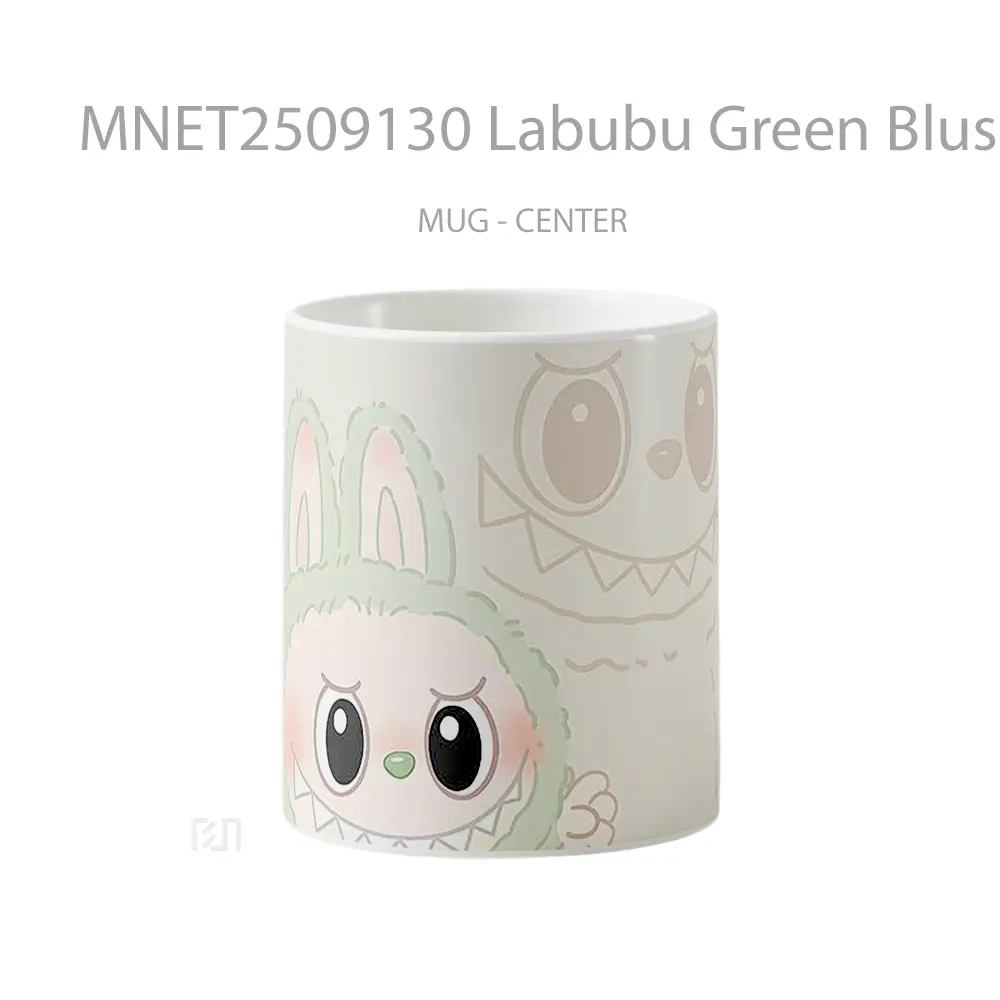 Labubu Green Blush Mug MNET2509130 - All-side / Desain