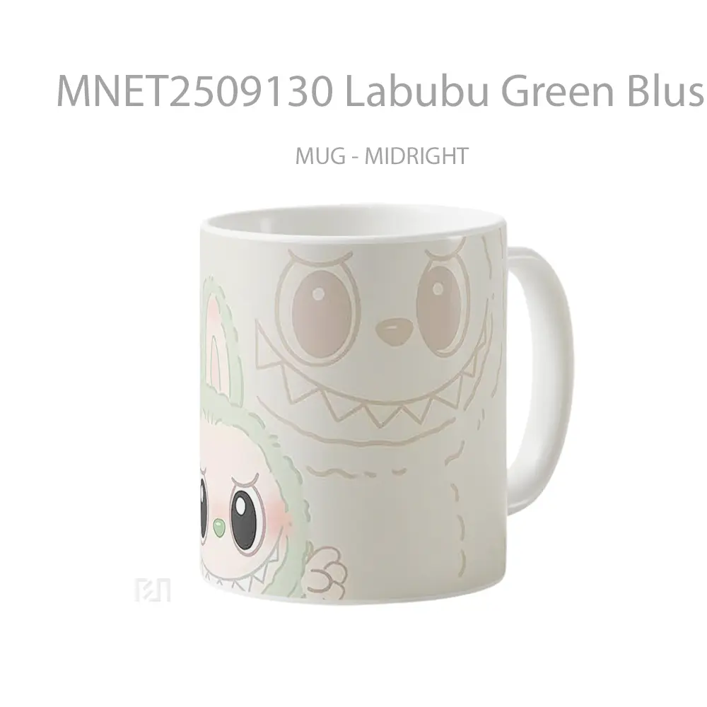Labubu Green Blush Mug MNET2509130 - All-side / Desain