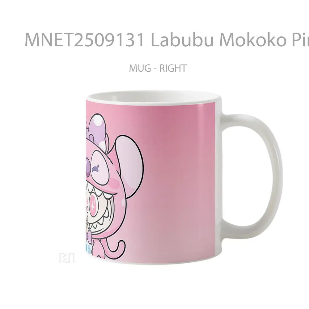 Labubu Mokoko Pink Cuteness Mug MNET2509131