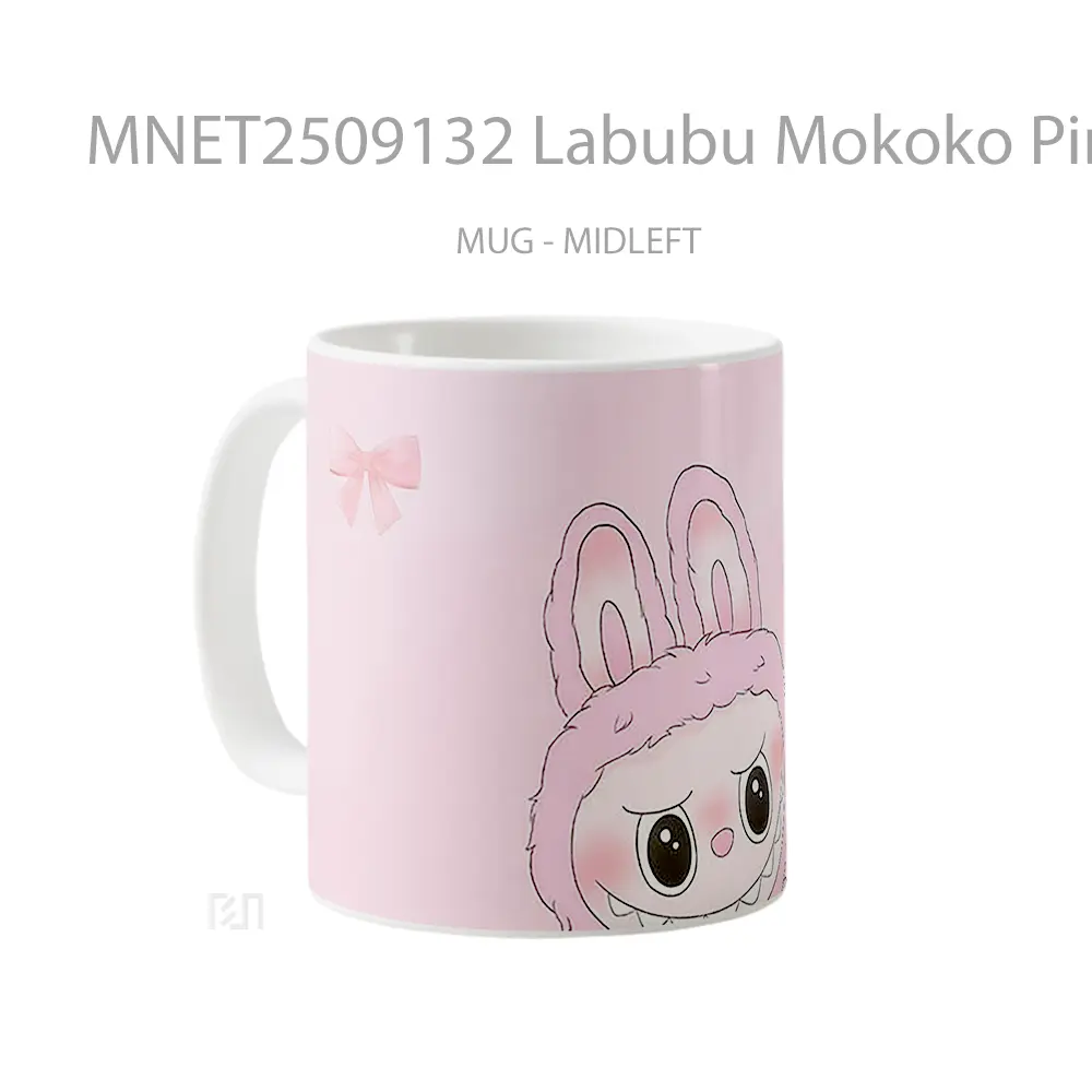 Labubu Mokoko Pink Monster Mug MNET2509132 - All-side / Desain
