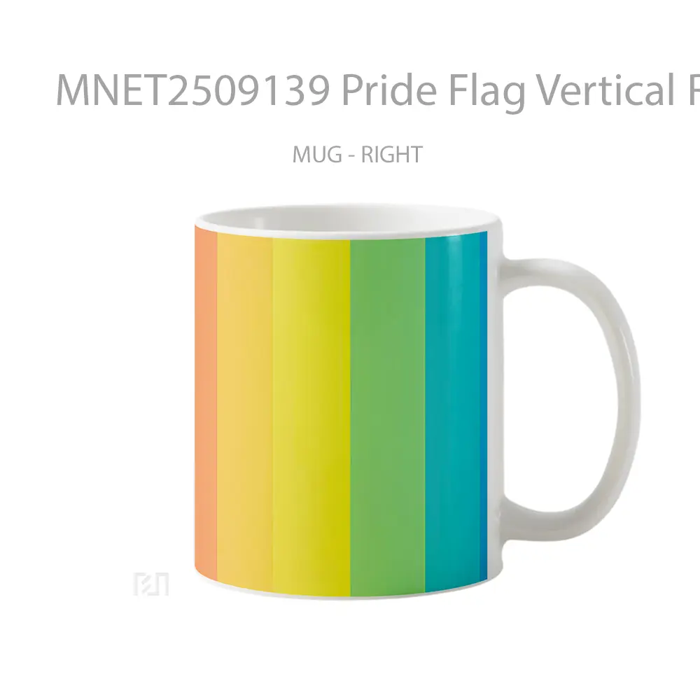 Pride Flag Vertical Rainbow Mug MNET2509139