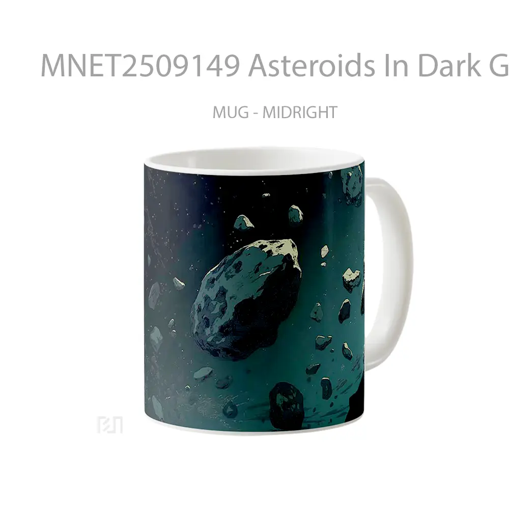 Asteroids In Dark Galaxy Space Mug MNET2509149 - All-side / Desain