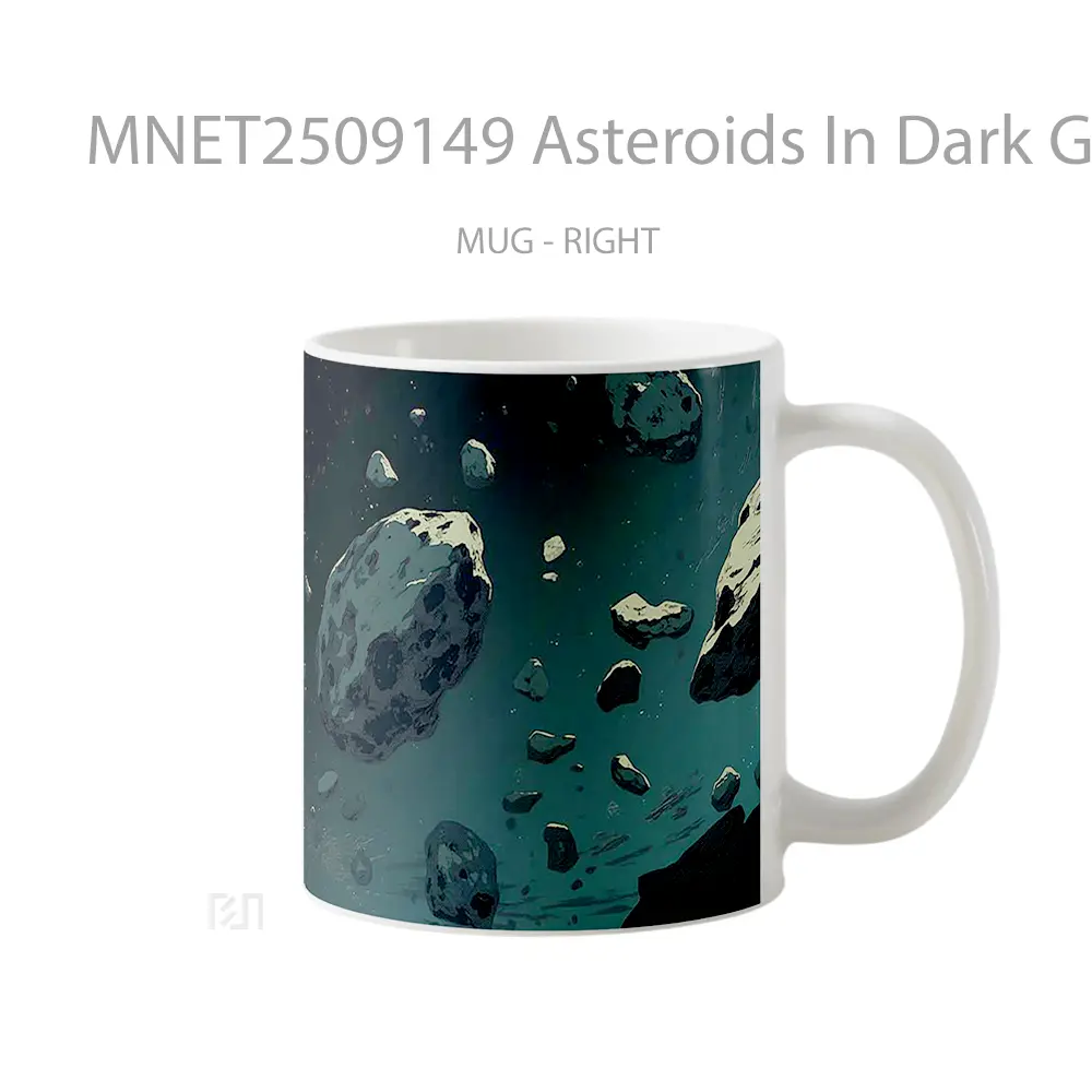 Asteroids In Dark Galaxy Space Mug MNET2509149