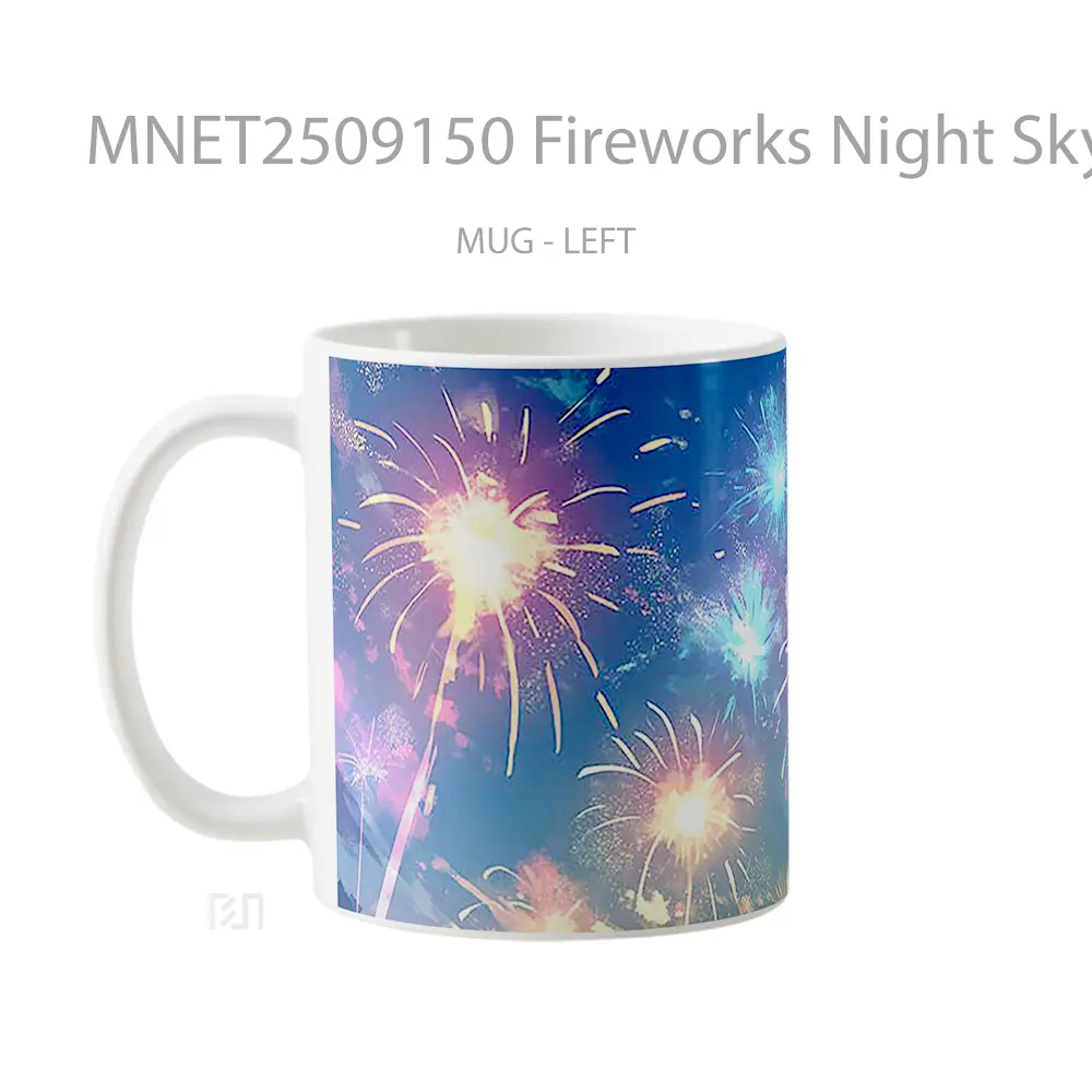 Fireworks Night Sky Burst Mug MNET2509150 - All-side / Desain