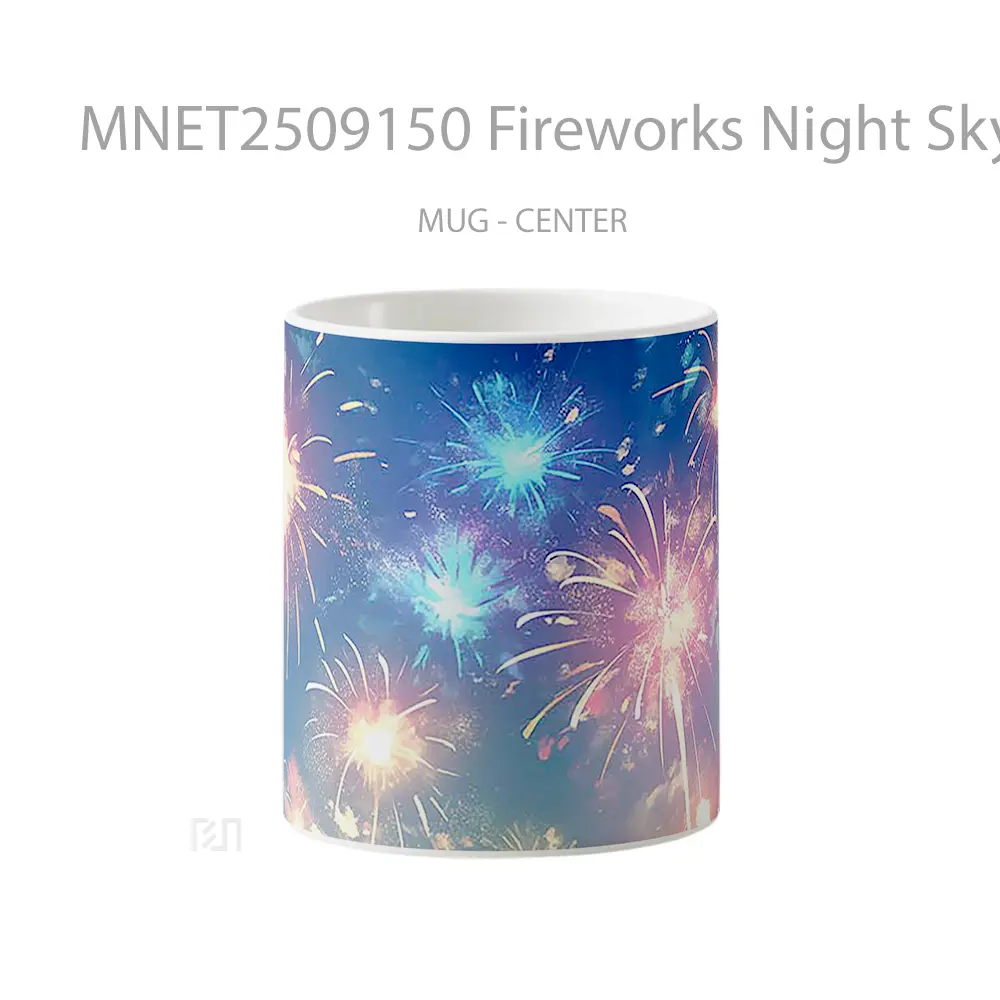 Fireworks Night Sky Burst Mug MNET2509150 - All-side / Desain