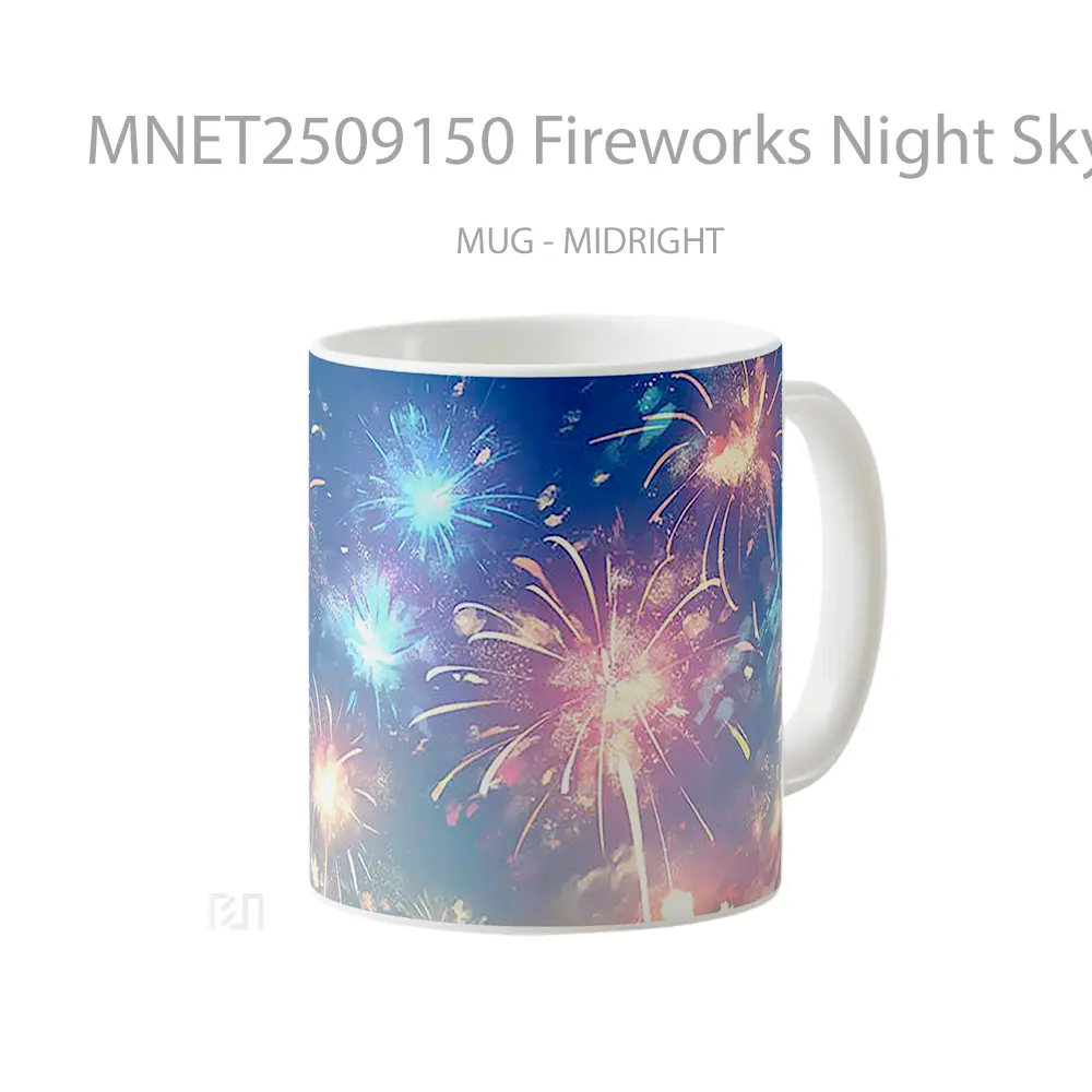 Fireworks Night Sky Burst Mug MNET2509150 - All-side / Desain