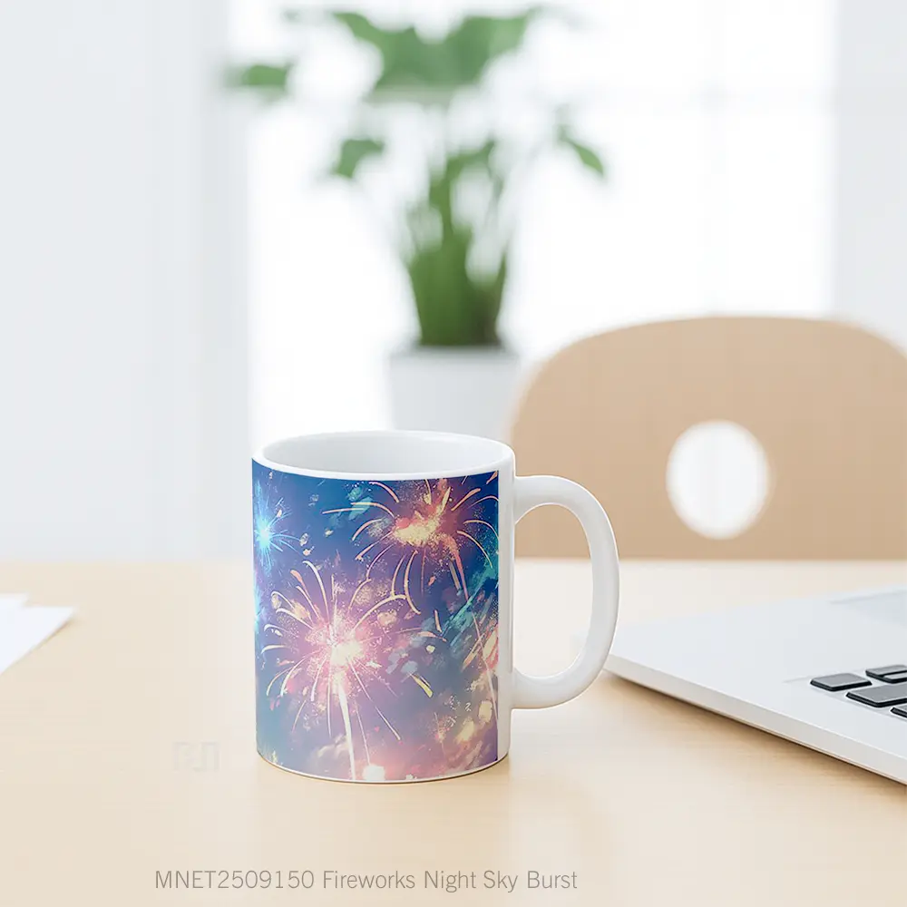 Fireworks Night Sky Burst Mug MNET2509150 - All-side / Desain