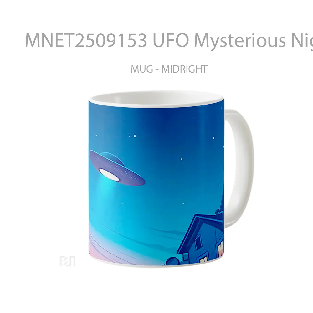 Ufo Mysterious Night Sky Mug MNET2509153 - All-side / Desain