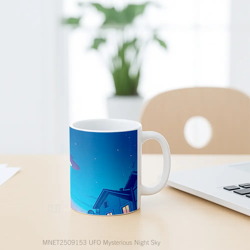 Ufo Mysterious Night Sky Mug MNET2509153 - All-side / Desain