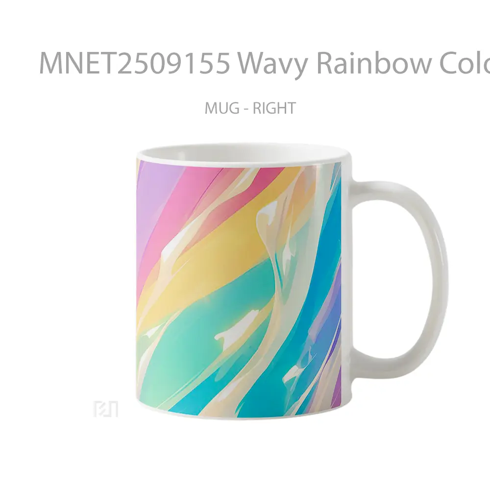 Wavy Rainbow Colors Mug MNET2509155
