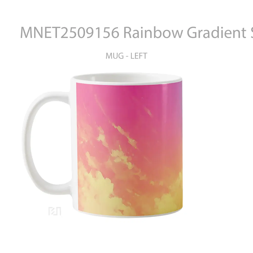 Rainbow Gradient Sky Mug MNET2509156 - All-side / Desain