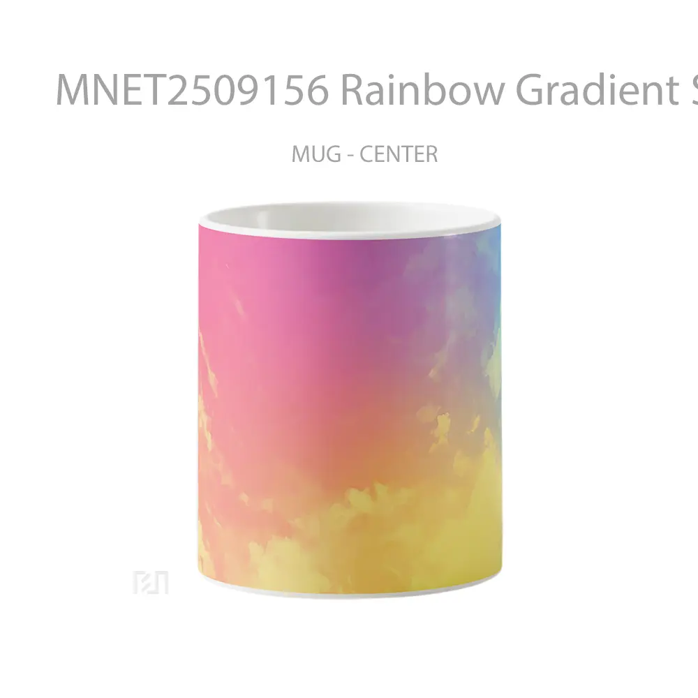 Rainbow Gradient Sky Mug MNET2509156 - All-side / Desain