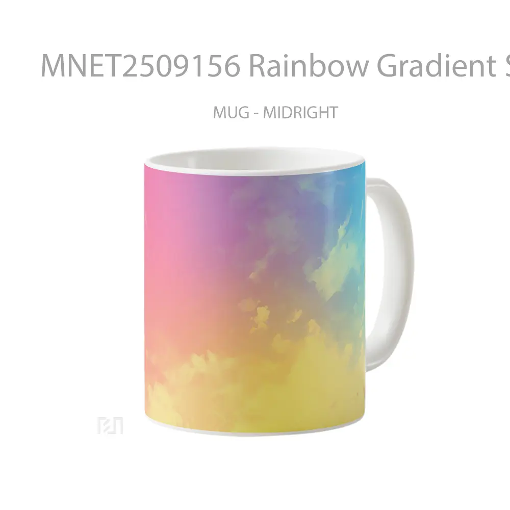 Rainbow Gradient Sky Mug MNET2509156 - All-side / Desain