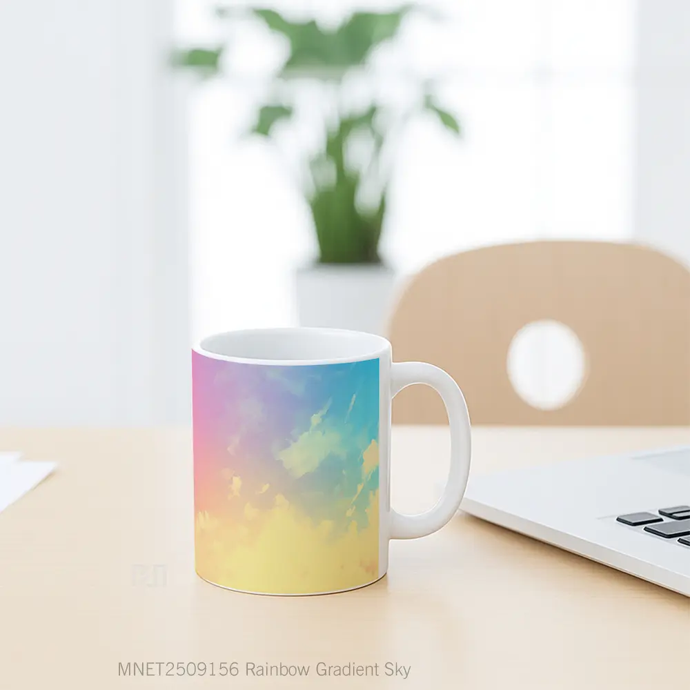 Rainbow Gradient Sky Mug MNET2509156 - All-side / Desain