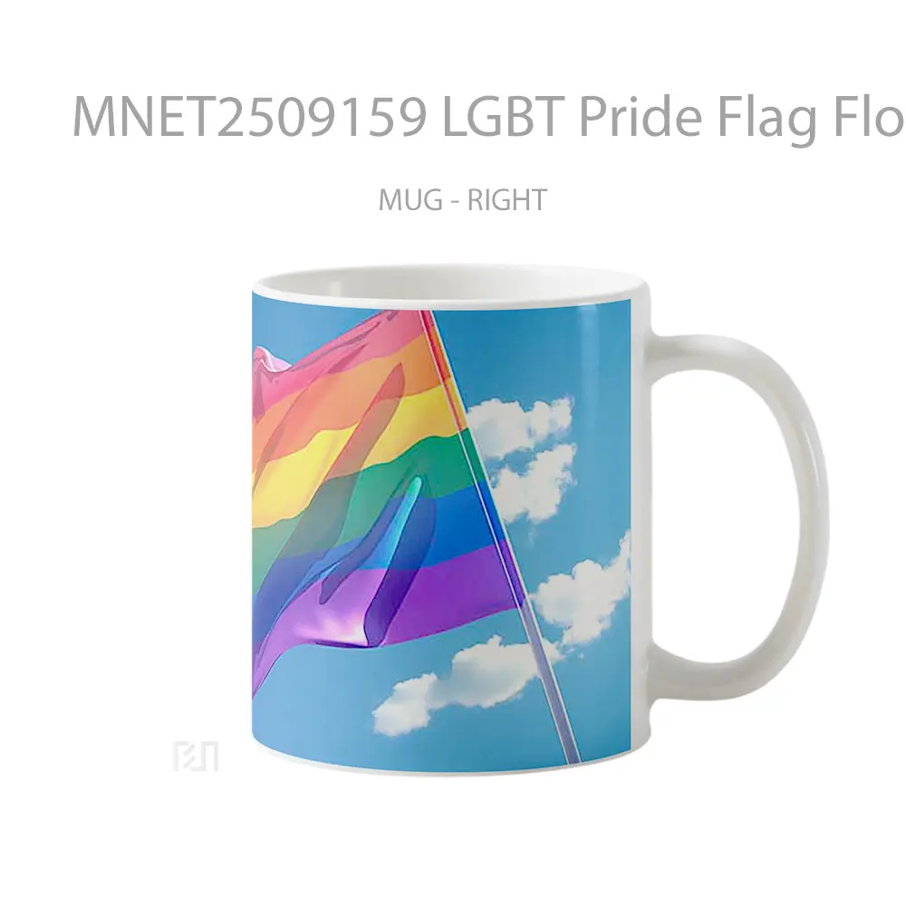 Lgbt Pride Flag Flowing Sky Mug MNET2509159