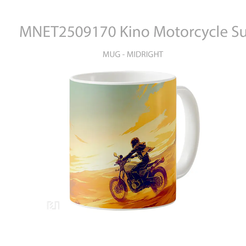 Kino Motorcycle Sunset Desert Journey Mug MNET2509170 - All-side / Desain