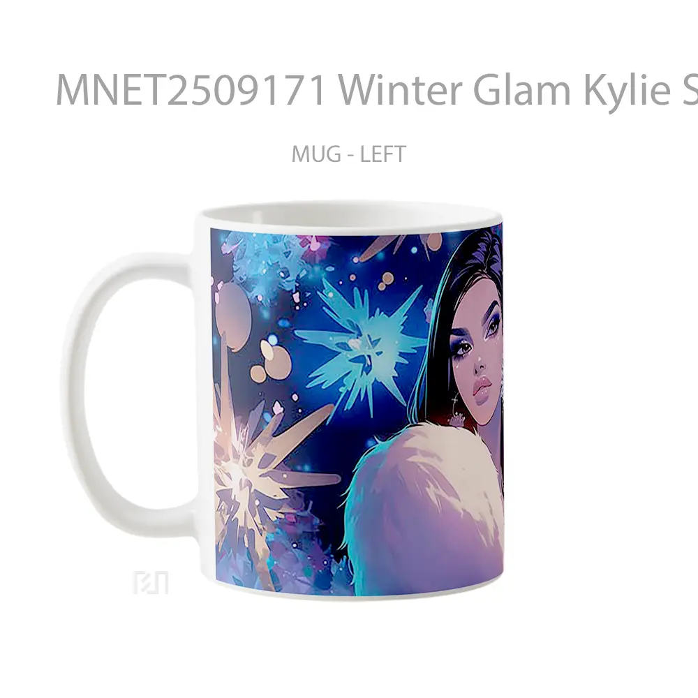 Winter Glam Kylie Snowflakes Mug MNET2509171 - All-side / Desain