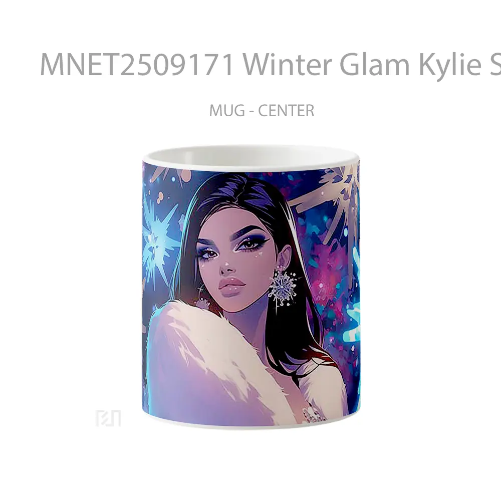 Winter Glam Kylie Snowflakes Mug MNET2509171 - All-side / Desain