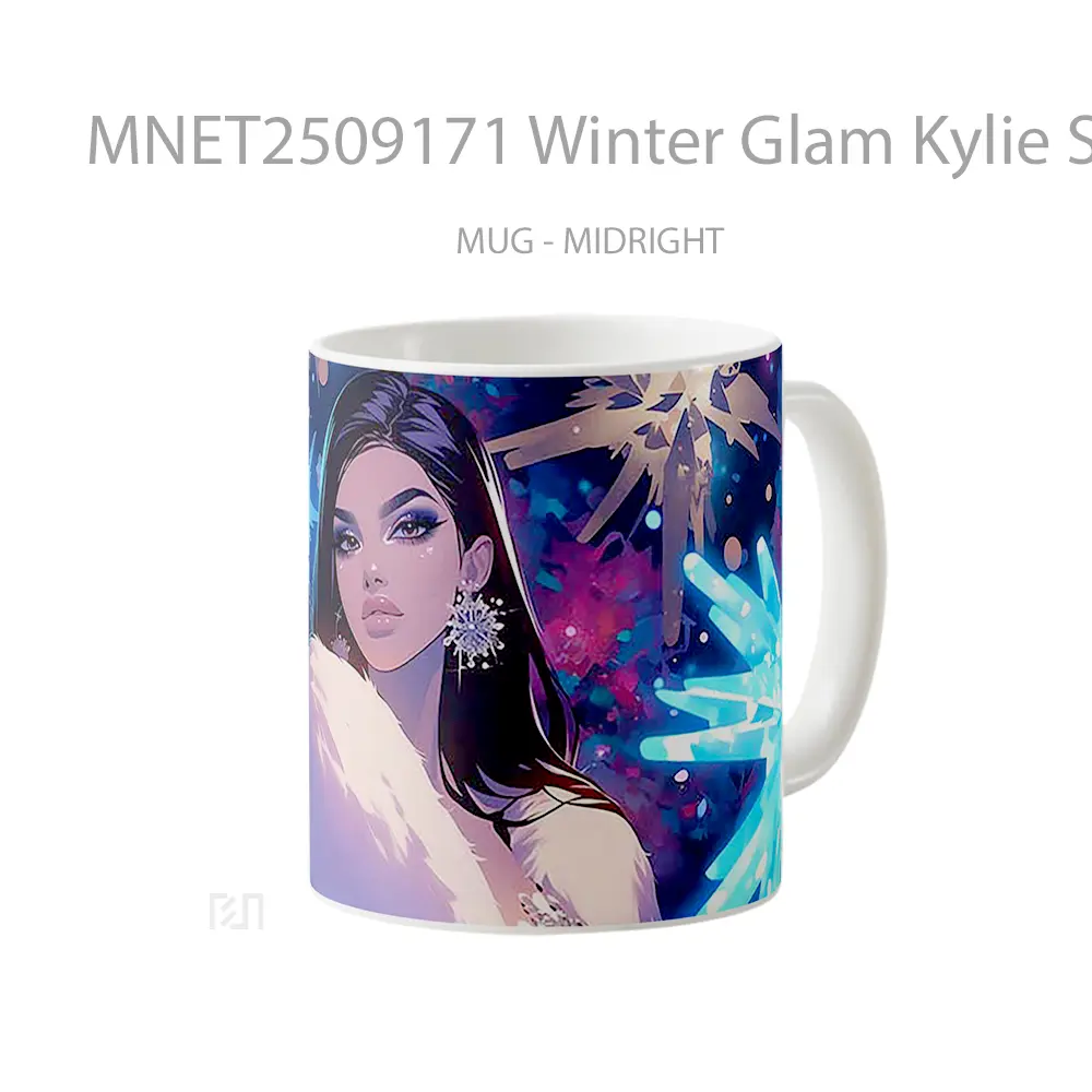 Winter Glam Kylie Snowflakes Mug MNET2509171 - All-side / Desain