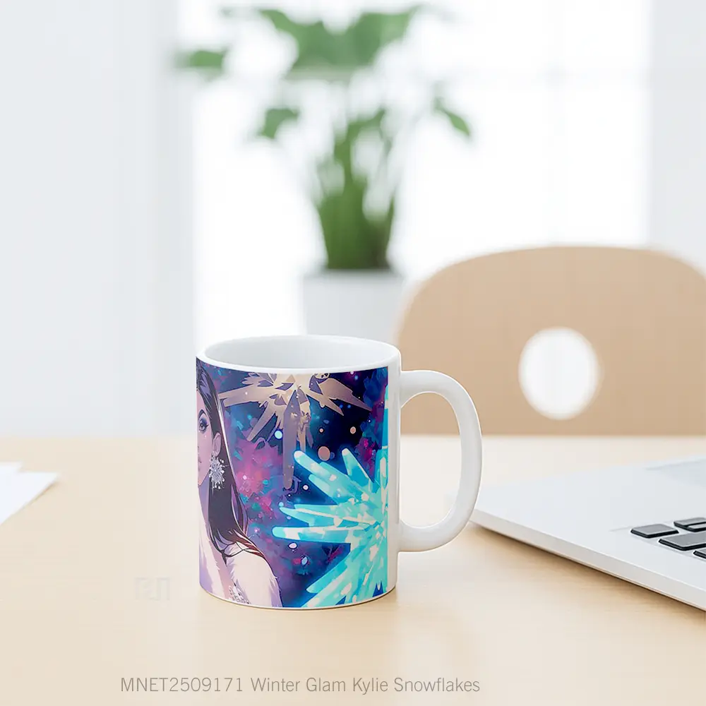 Winter Glam Kylie Snowflakes Mug MNET2509171 - All-side / Desain
