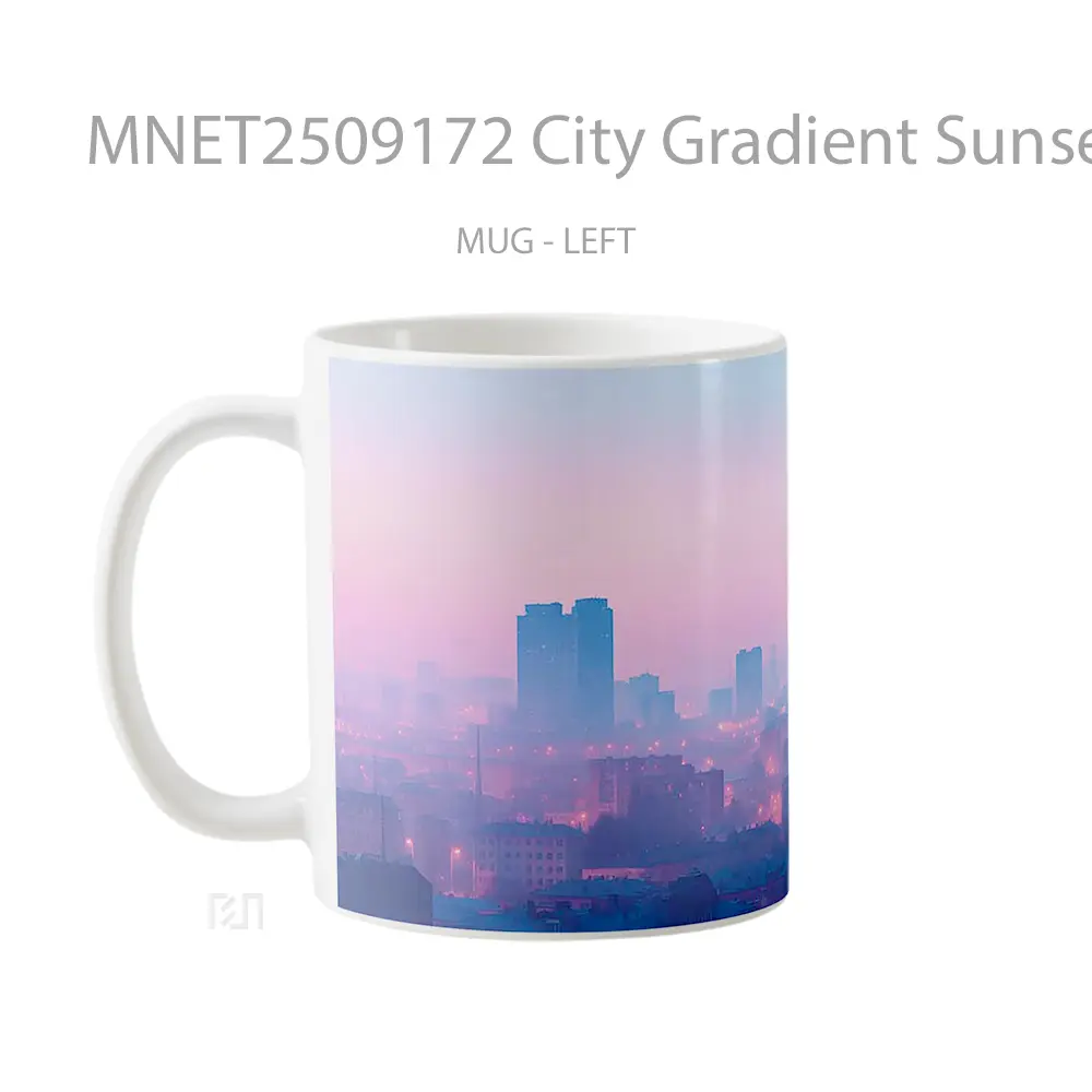 City Gradient Sunset Haze Mug MNET2509172 - All-side / Desain