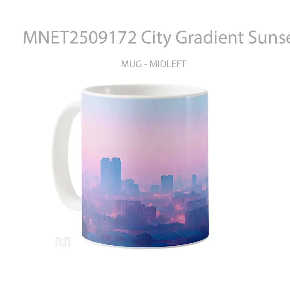 City Gradient Sunset Haze Mug MNET2509172 - All-side / Desain