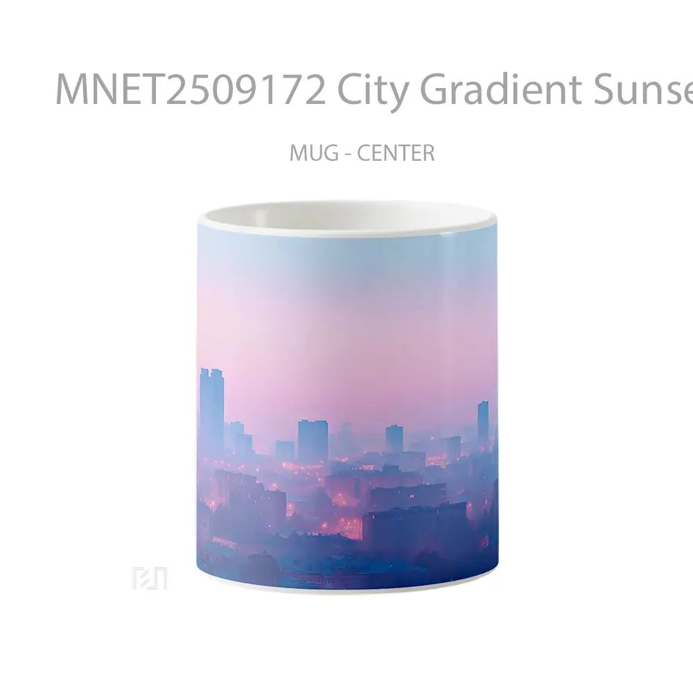 City Gradient Sunset Haze Mug MNET2509172 - All-side / Desain