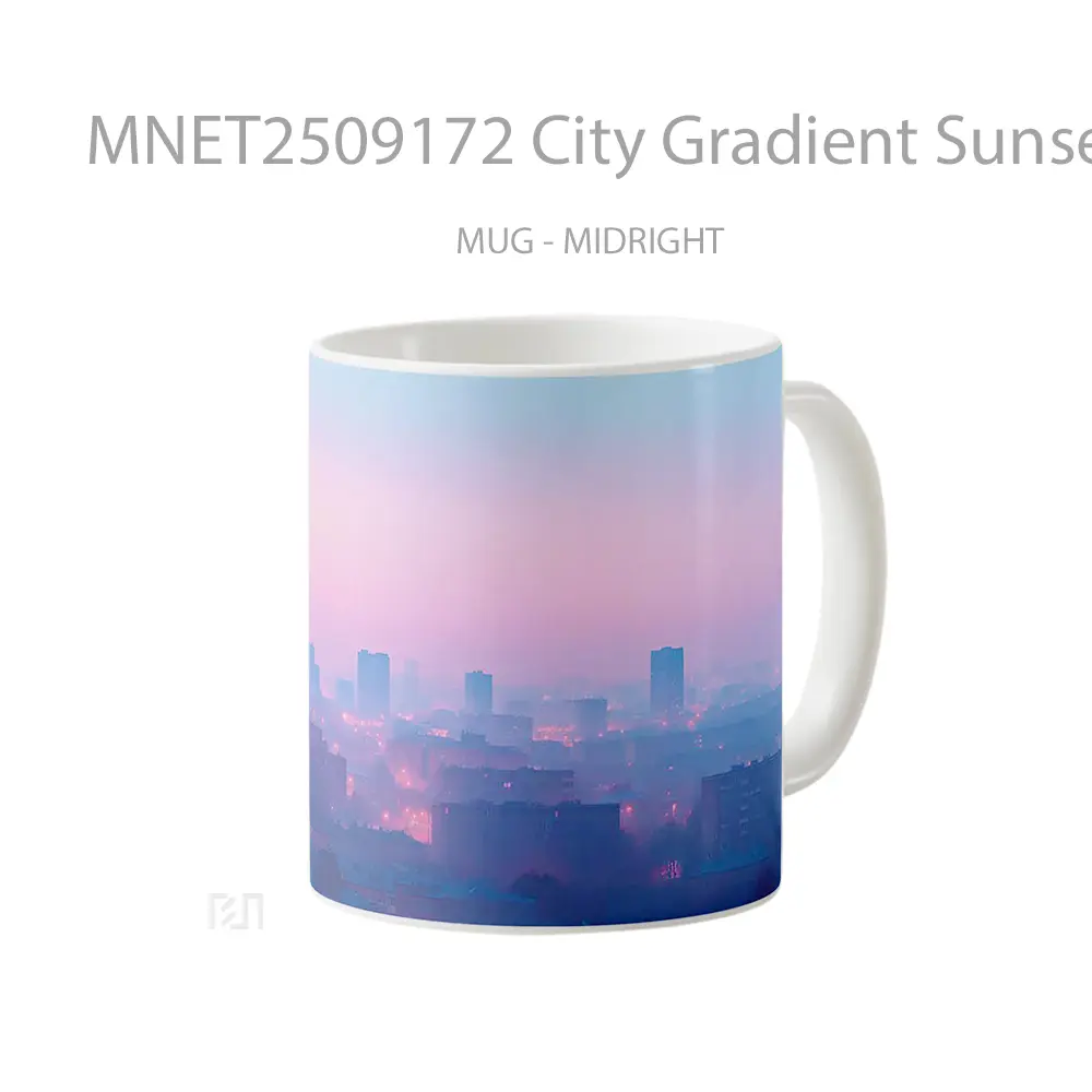 City Gradient Sunset Haze Mug MNET2509172 - All-side / Desain
