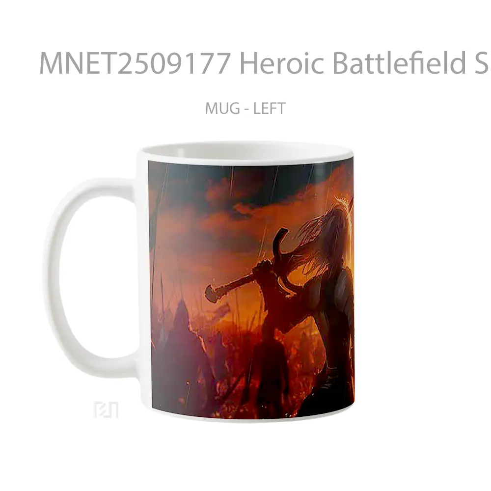 Heroic Battlefield Sunset Warrior Mug MNET2509177 - All-side / Desain