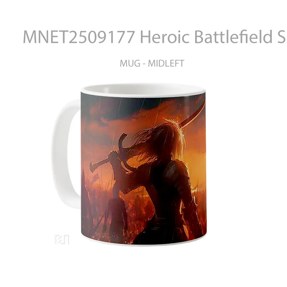 Heroic Battlefield Sunset Warrior Mug MNET2509177 - All-side / Desain