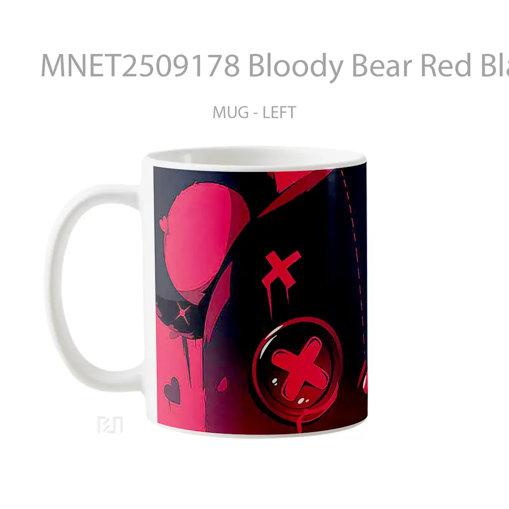 Bloody Bear Red Black Mug MNET2509178 - All-side / Desain