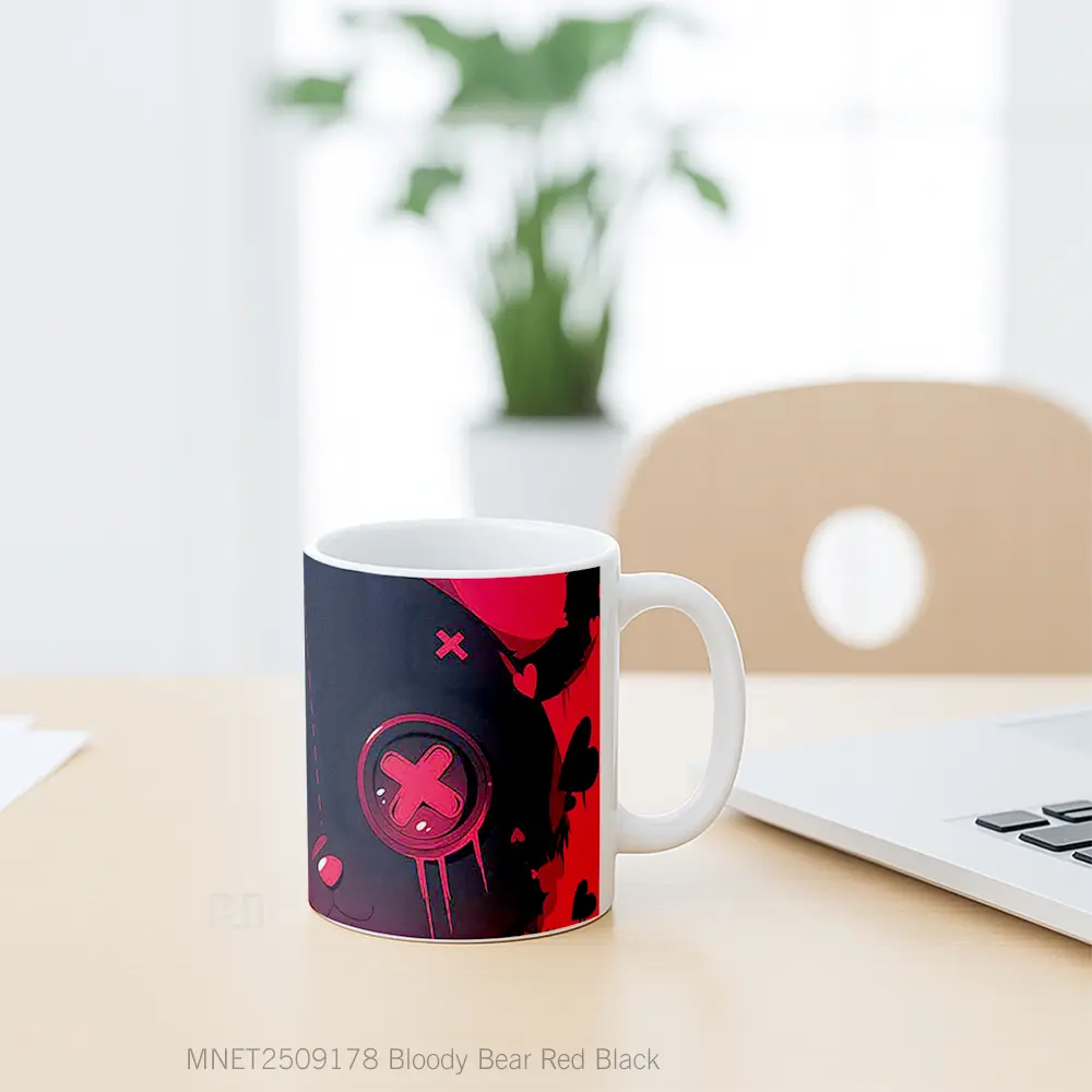 Bloody Bear Red Black Mug MNET2509178 - All-side / Desain