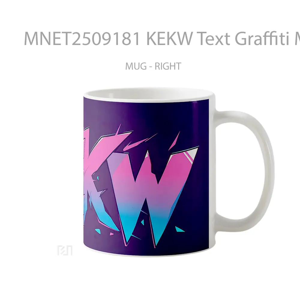 Kekw Text Graffiti Meme Style Mug MNET2509181