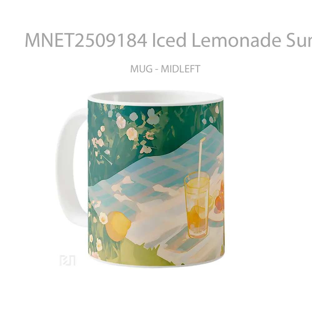 Iced Lemonade Summer Picnic Pastel Style Mug MNET2509184 - All-side / Desain