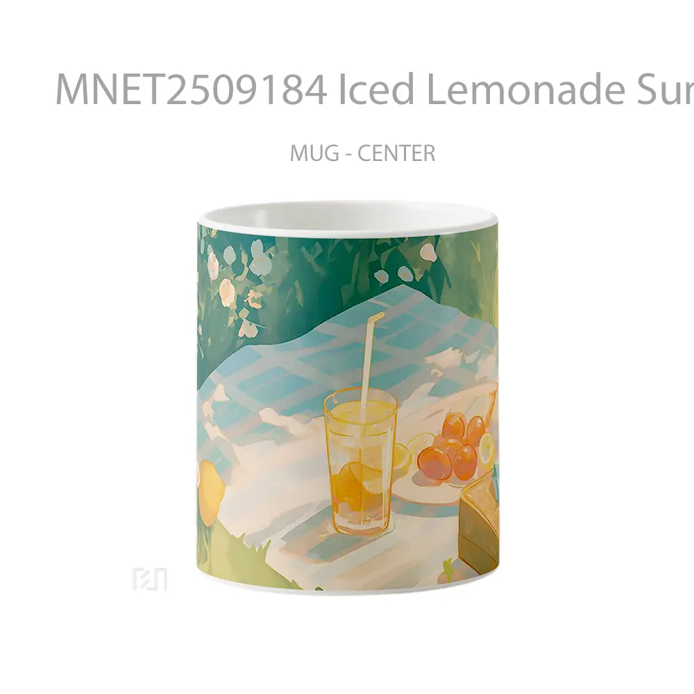Iced Lemonade Summer Picnic Pastel Style Mug MNET2509184 - All-side / Desain