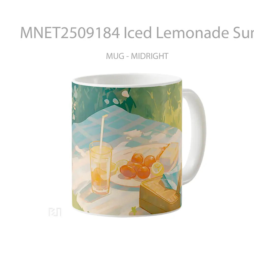 Iced Lemonade Summer Picnic Pastel Style Mug MNET2509184 - All-side / Desain