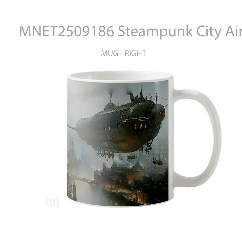 Steampunk City Airship Mug MNET2509186