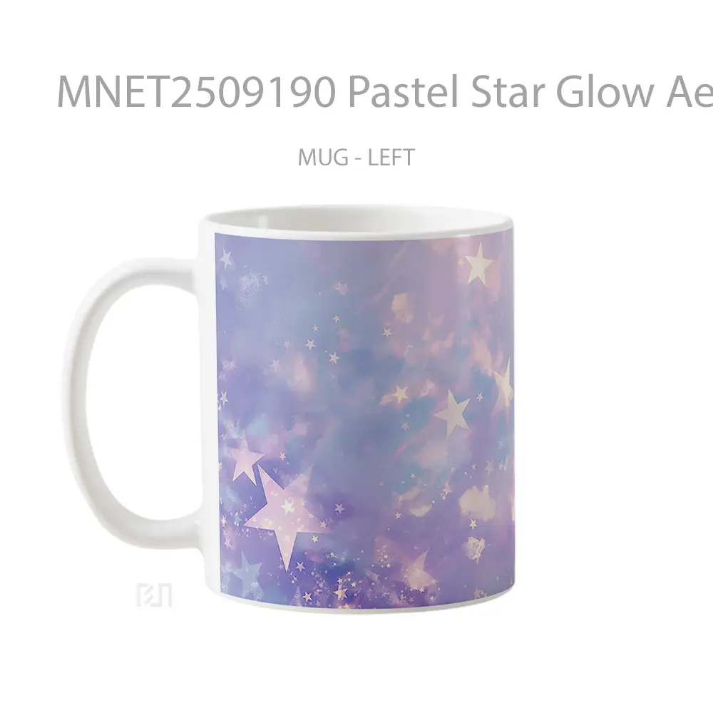 Pastel Star Glow Aesthetic Mug MNET2509190 - All-side / Desain