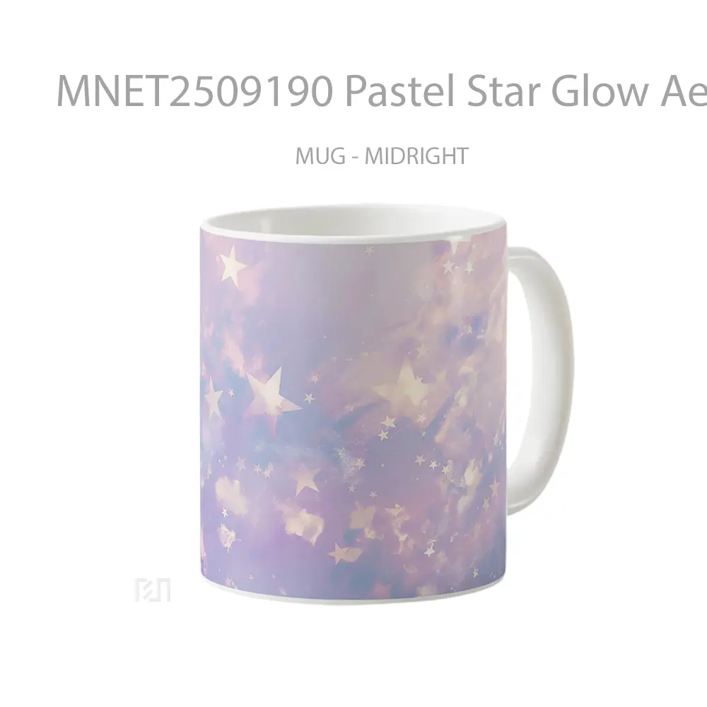 Pastel Star Glow Aesthetic Mug MNET2509190 - All-side / Desain