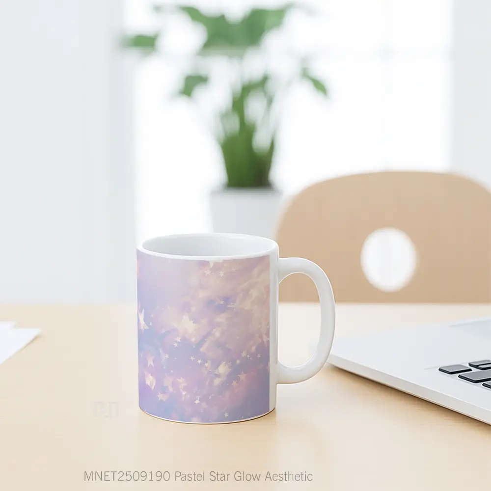 Pastel Star Glow Aesthetic Mug MNET2509190 - All-side / Desain