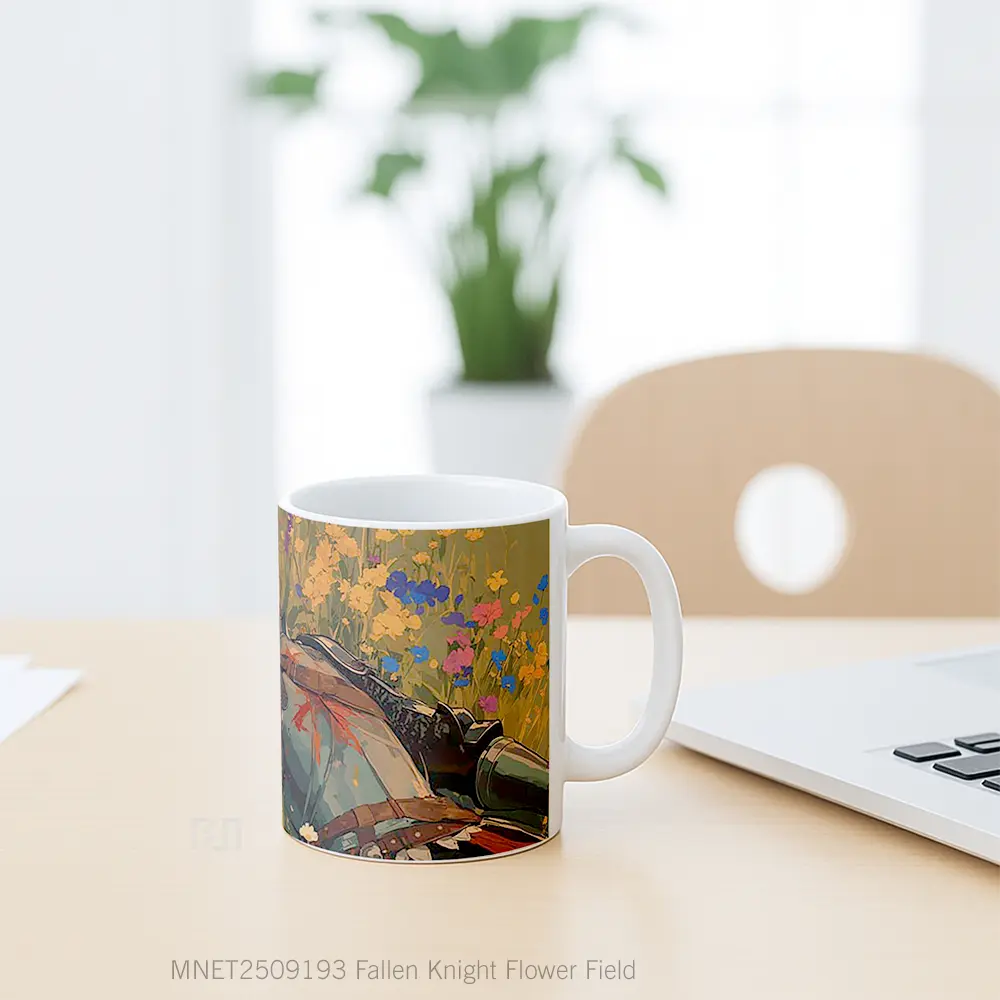 Fallen Knight Flower Field Mug MNET2509193 - All-side / Desain