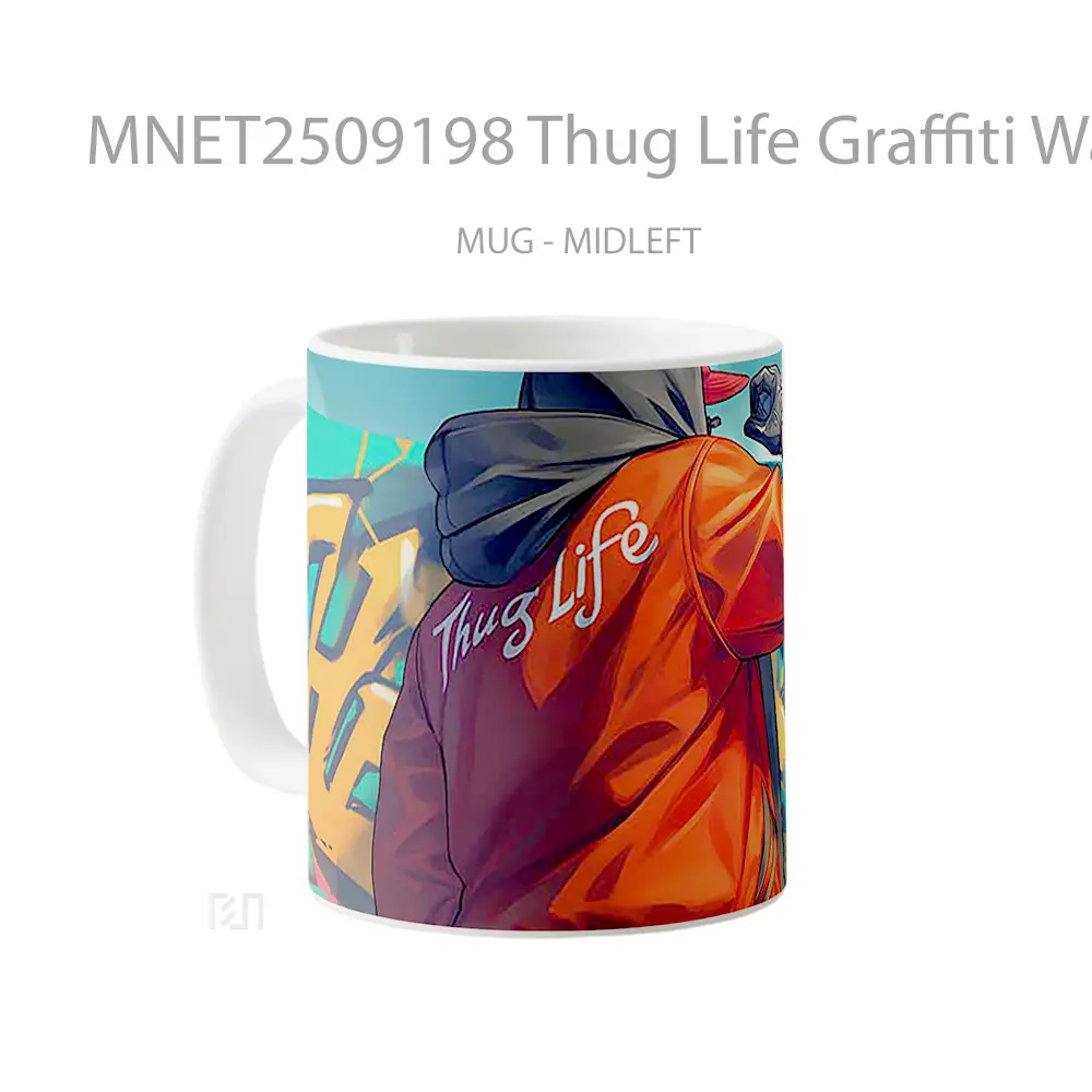 Thug Life Graffiti Wall Mug MNET2509198 - All-side / Desain